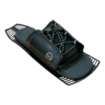 Top view of Stance RTP waterski boot in black with an open-toe design, lace-up closure, and cushioned footbed.