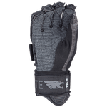 Palm view of the 41 Tail Inside Out with textured grip, gray and black stitching, reinforced palm, and open finger gussets.